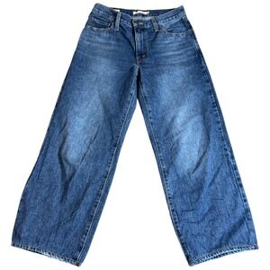 Levis Baggy‎ Dad Jeans Women's 29x26 Blue Wide Leg Big E Premium 318 Grunge Y2K